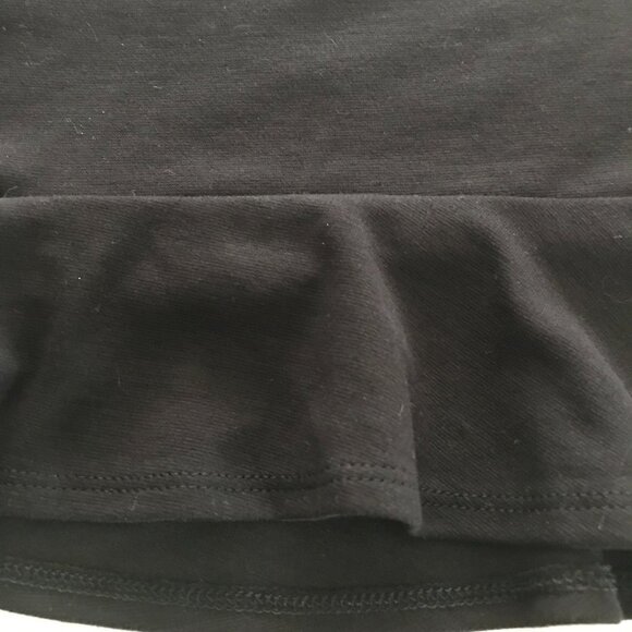 Ruffle Hem Black Dress - Picture 4 of 8